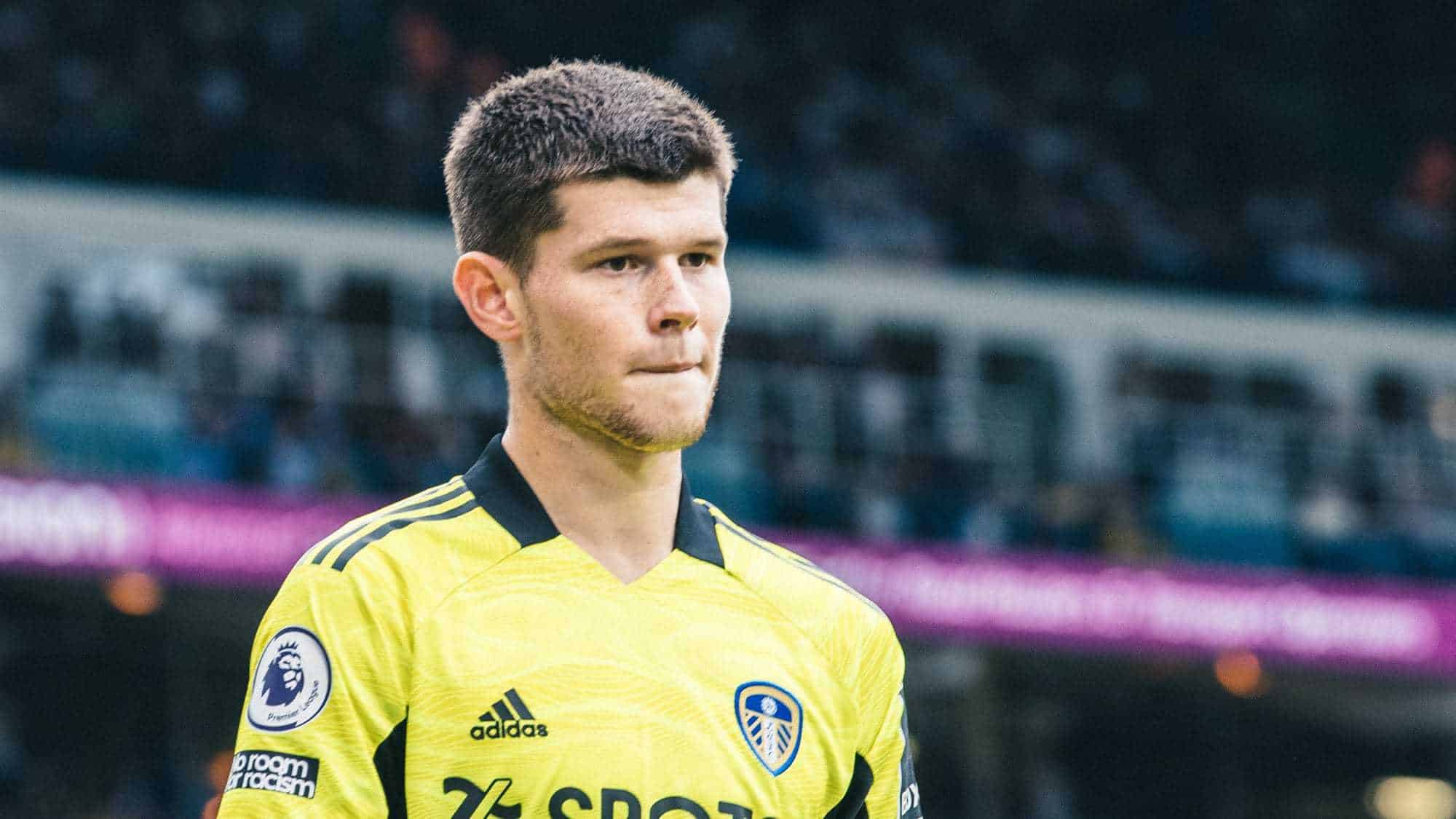 It's a photo of Illan Meslier's young head