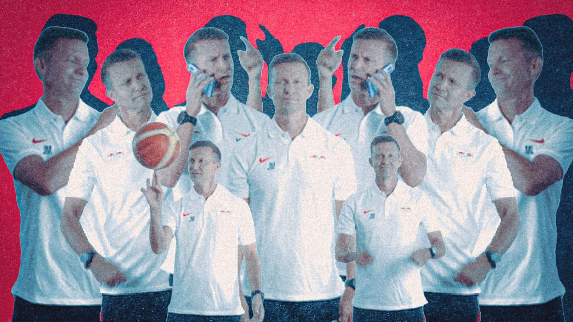 A collage of freeze frames from Jesse Marsch gifs