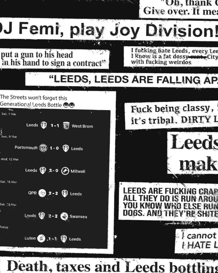 Leeds Scum Propaganda t-shirt | Black - Image 4