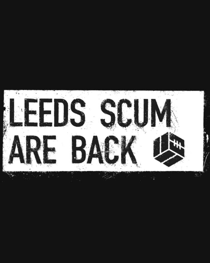 Leeds Scum Propaganda t-shirt | Black - Image 3