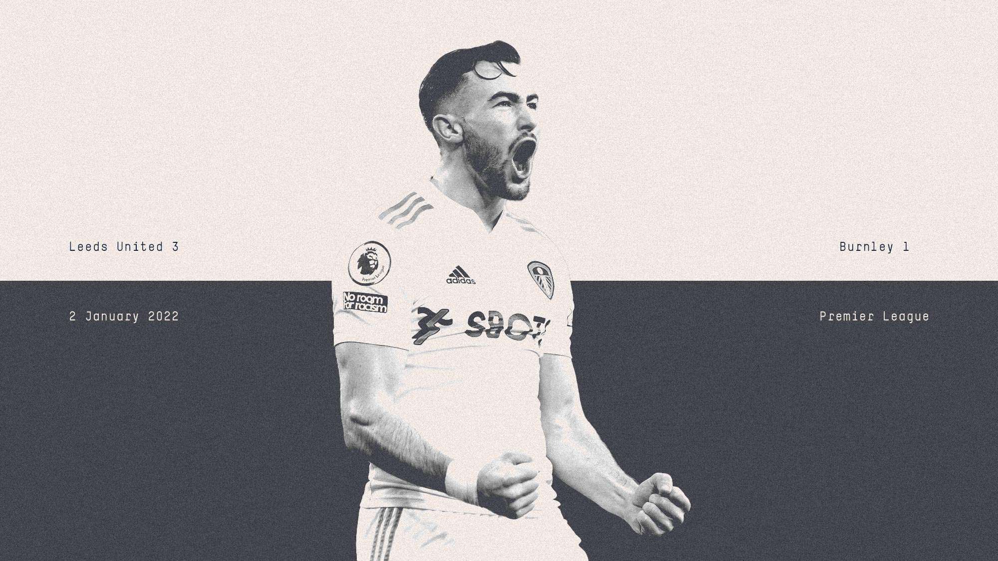 Jackie Harrison celebrating his goal against Burnley