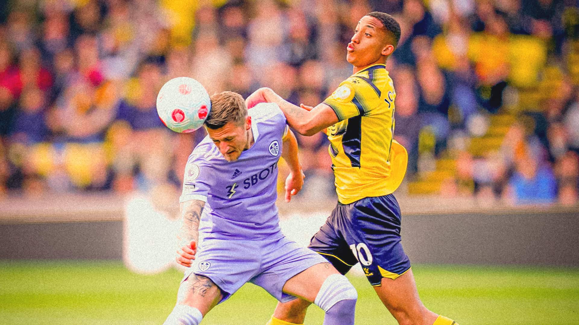Liam Cooper getting a block in