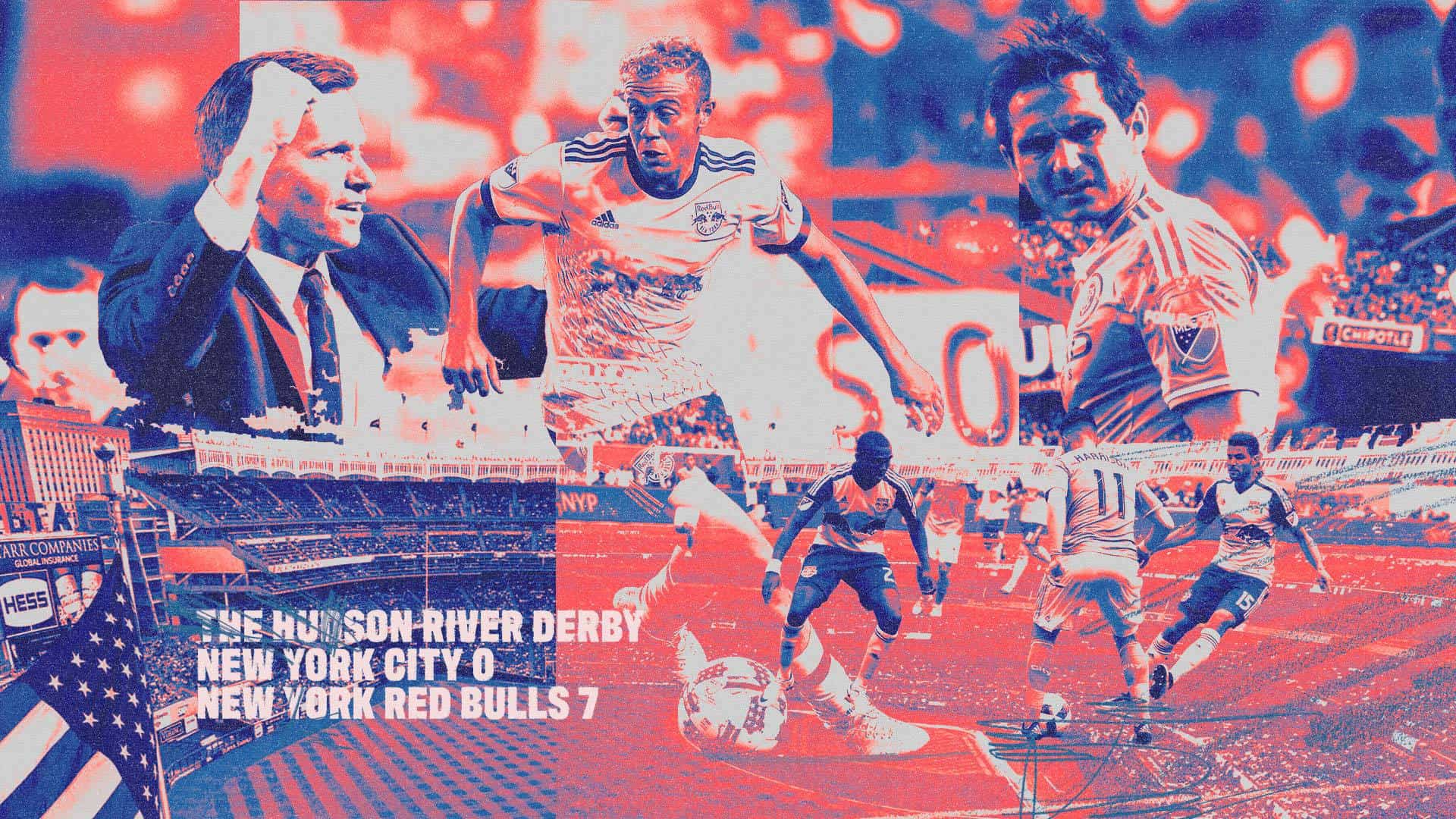 A collage of Jesse Marsch and Mike Grella upsetting Frank Lampard without even trying