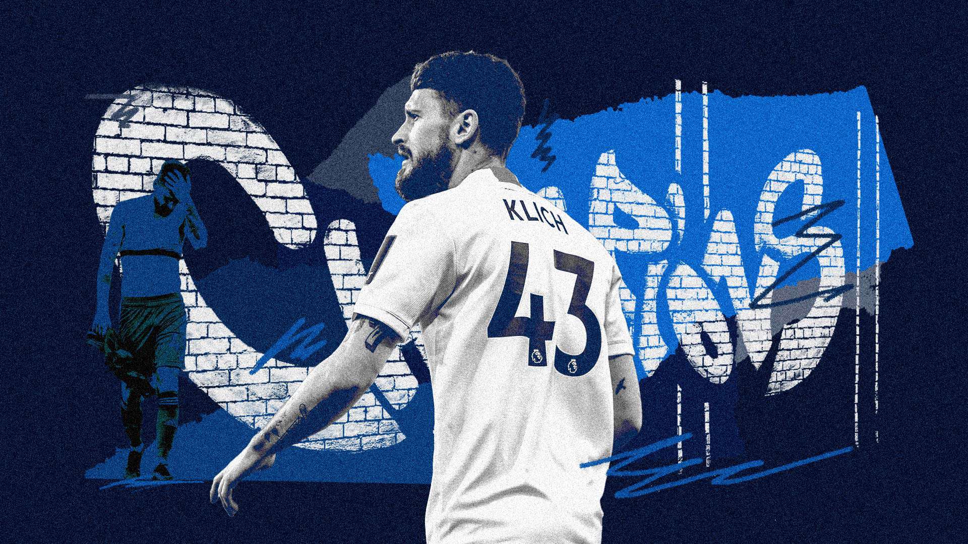 Mateusz Klich and the 'champions' mural he painted at Elland Road