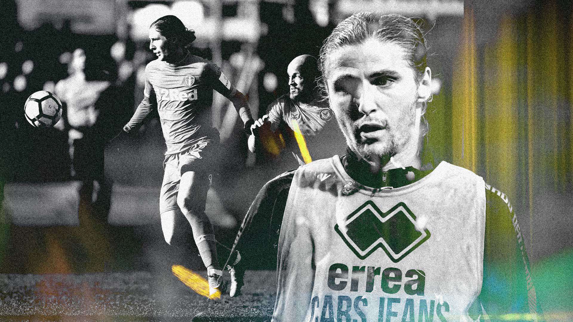Pawel Cibicki on one of his rare appearances for LUFC