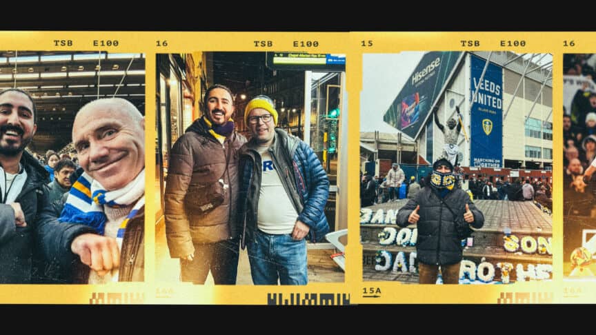The article's writer Anshul Tambay images from his trip to Elland Road from the USA.