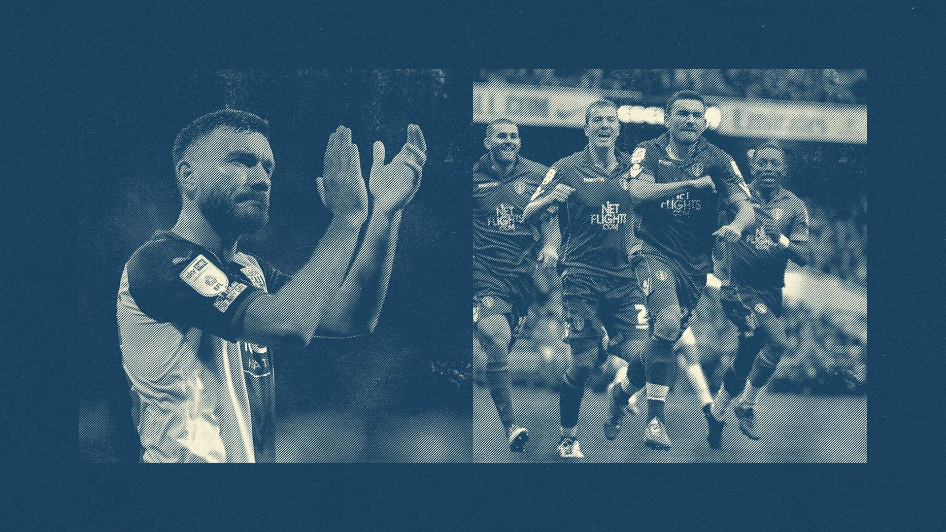 Bob Snodgrass now (West Brom, beard) and then (Leeds, penalty at Arsenal)