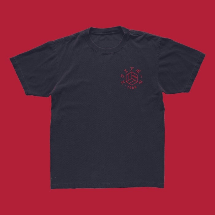 Japanese Logo Tee | Navy - Image 2